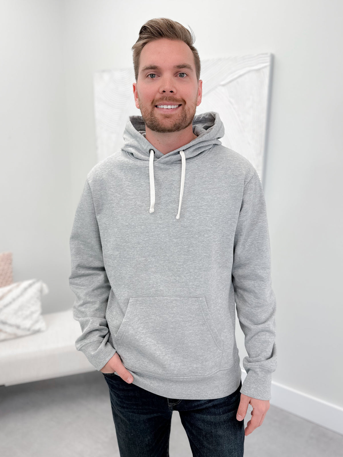 Tahoe Mens Hoodie in Grey