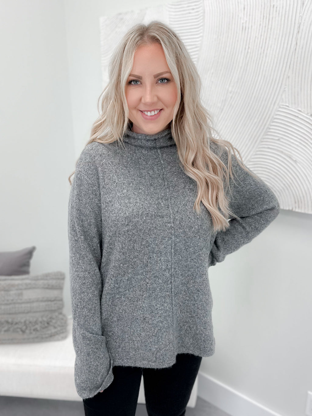 Nev Sweater in Charcoal