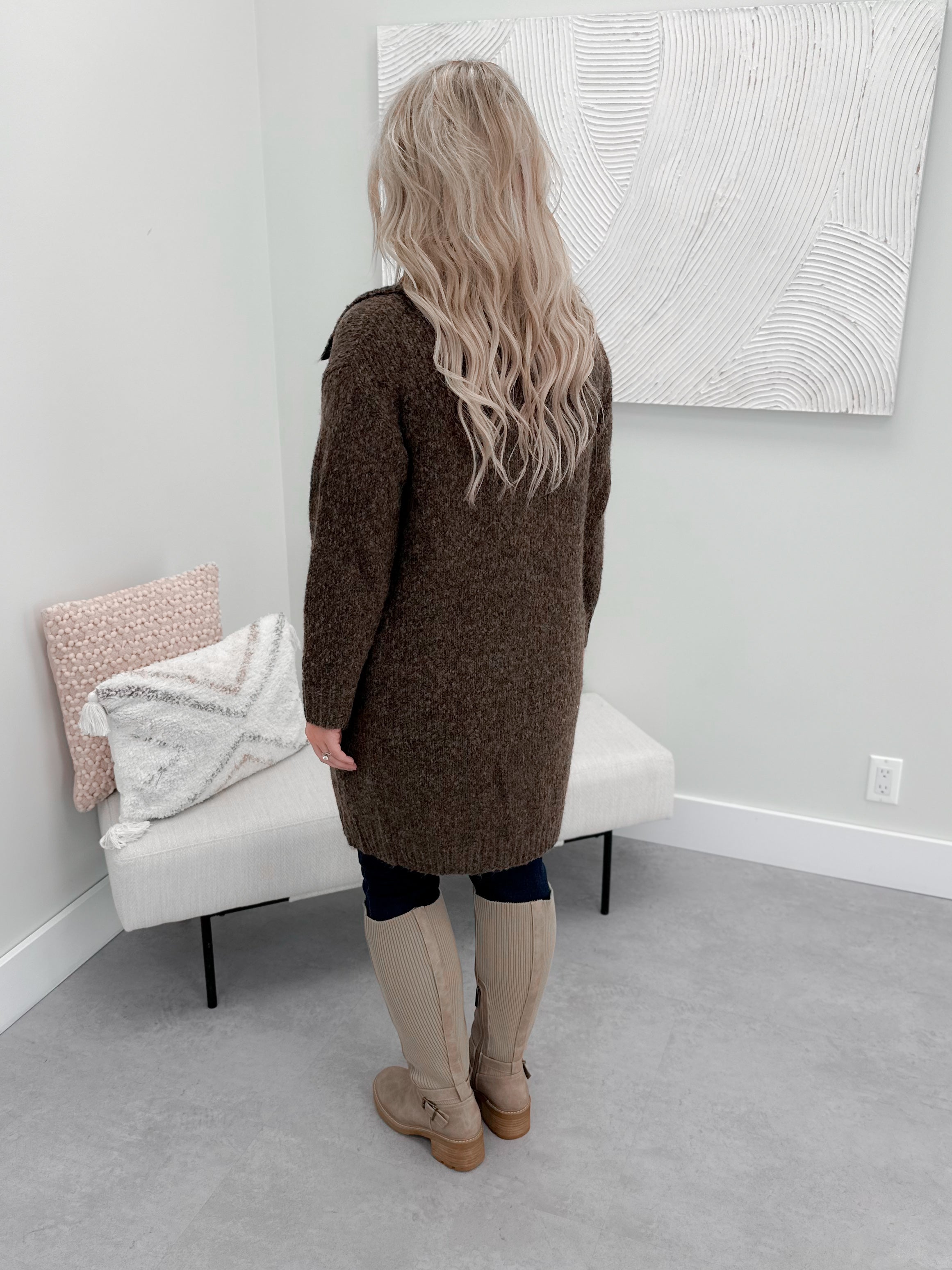 Sawyer Coatigan in Brown