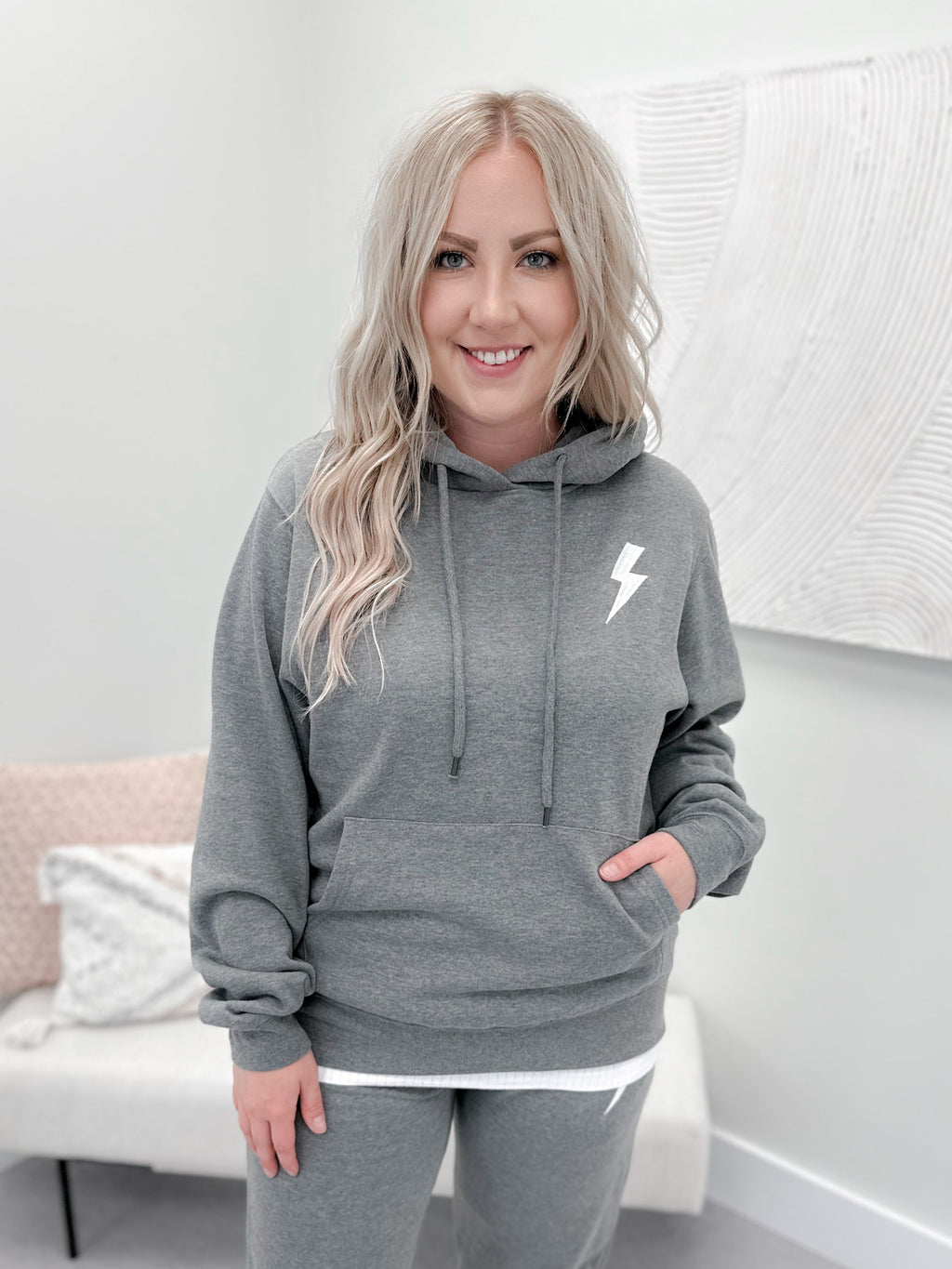 Signature Hoodie in Electra-Cute by Ampersand Ave - L/O Size 2XL