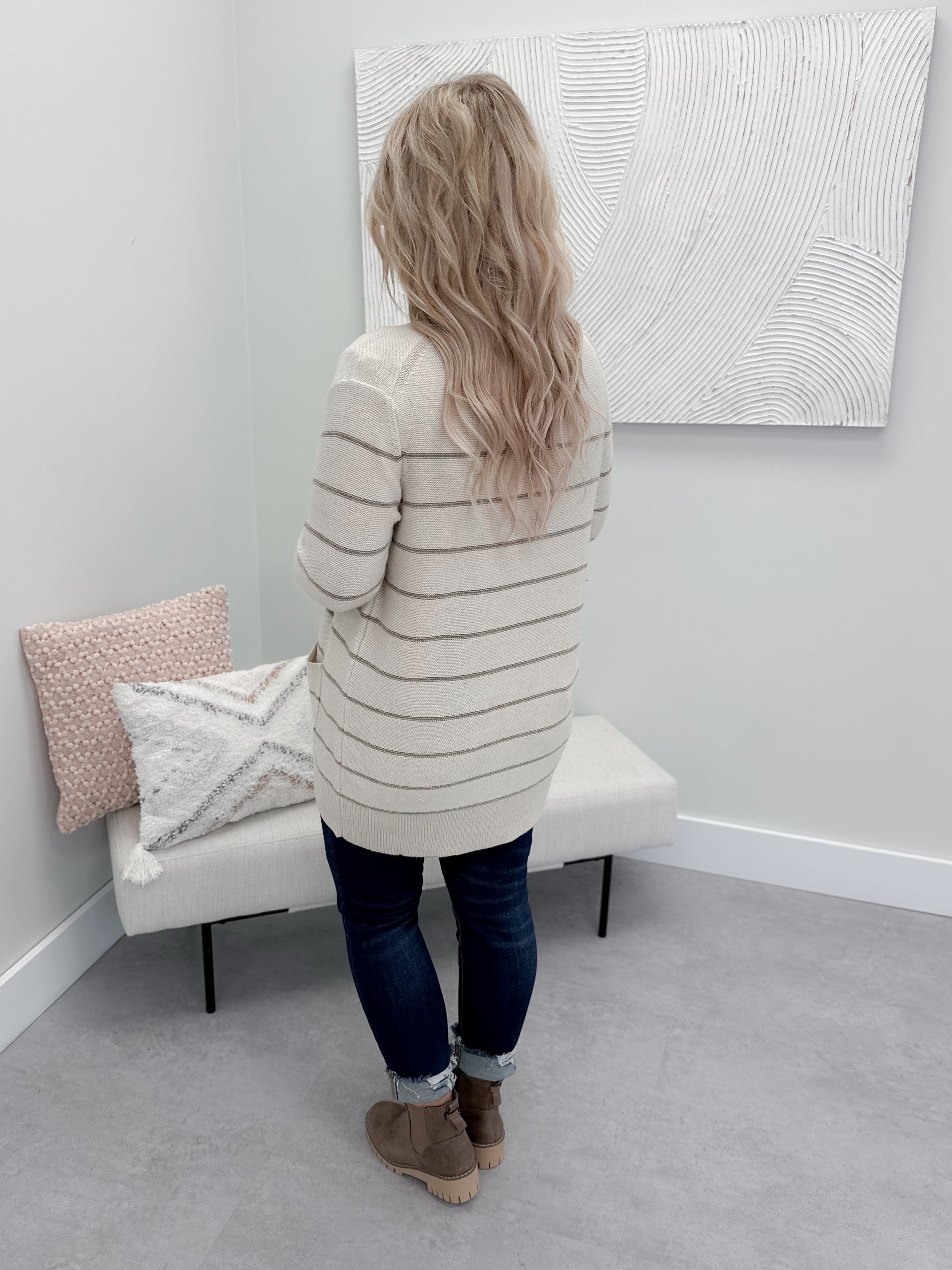 Deanna Cardigan in Taupe