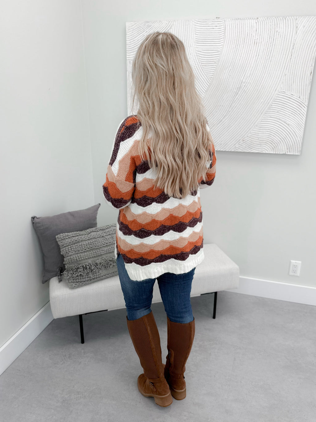 Tides Sweater in Rust