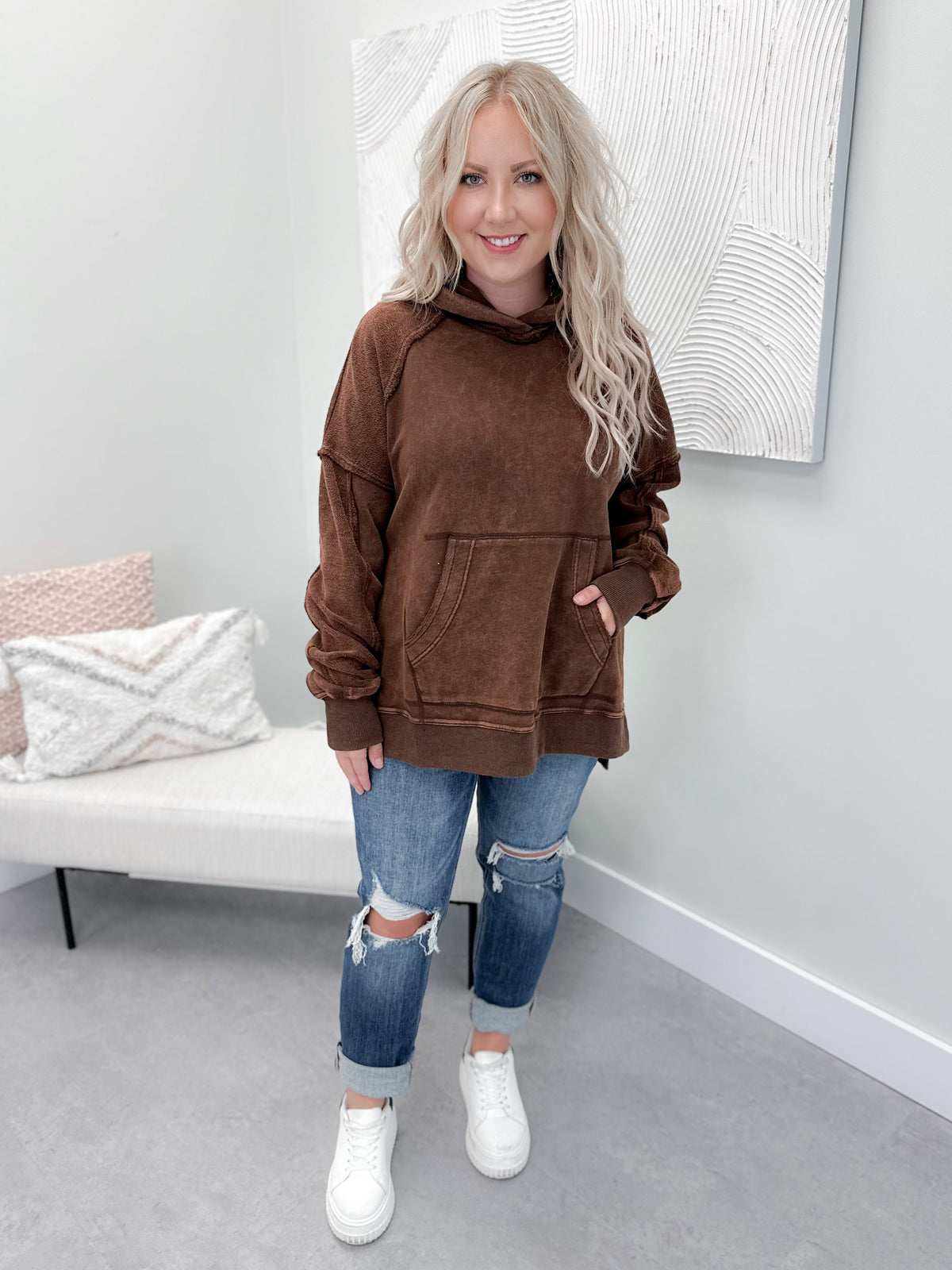 Tasha Hoodie in Chocolate