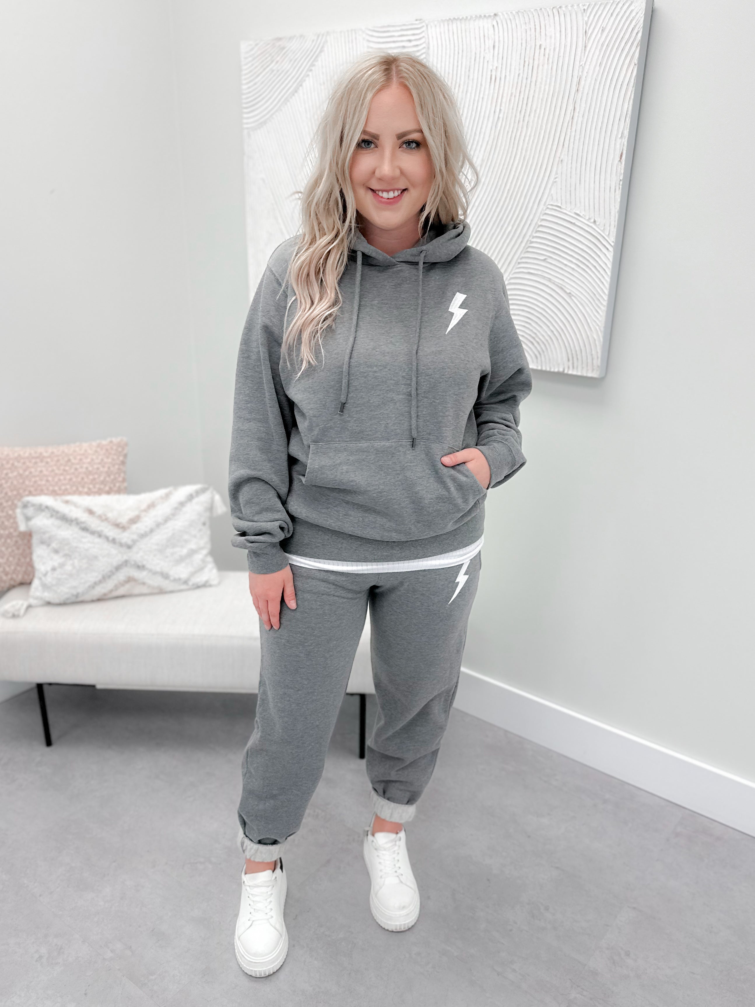 Signature Hoodie in Electra-Cute by Ampersand Ave - L/O Size 2XL