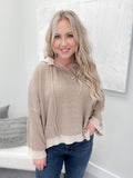 River Hoodie Sweater in Light Coffee