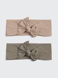 Cotton Adjustable Headband Set in Eucalyptus by Kitsch