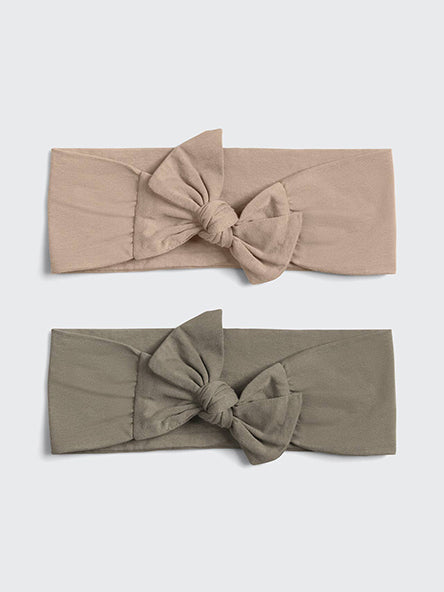 Cotton Adjustable Headband Set in Eucalyptus by Kitsch