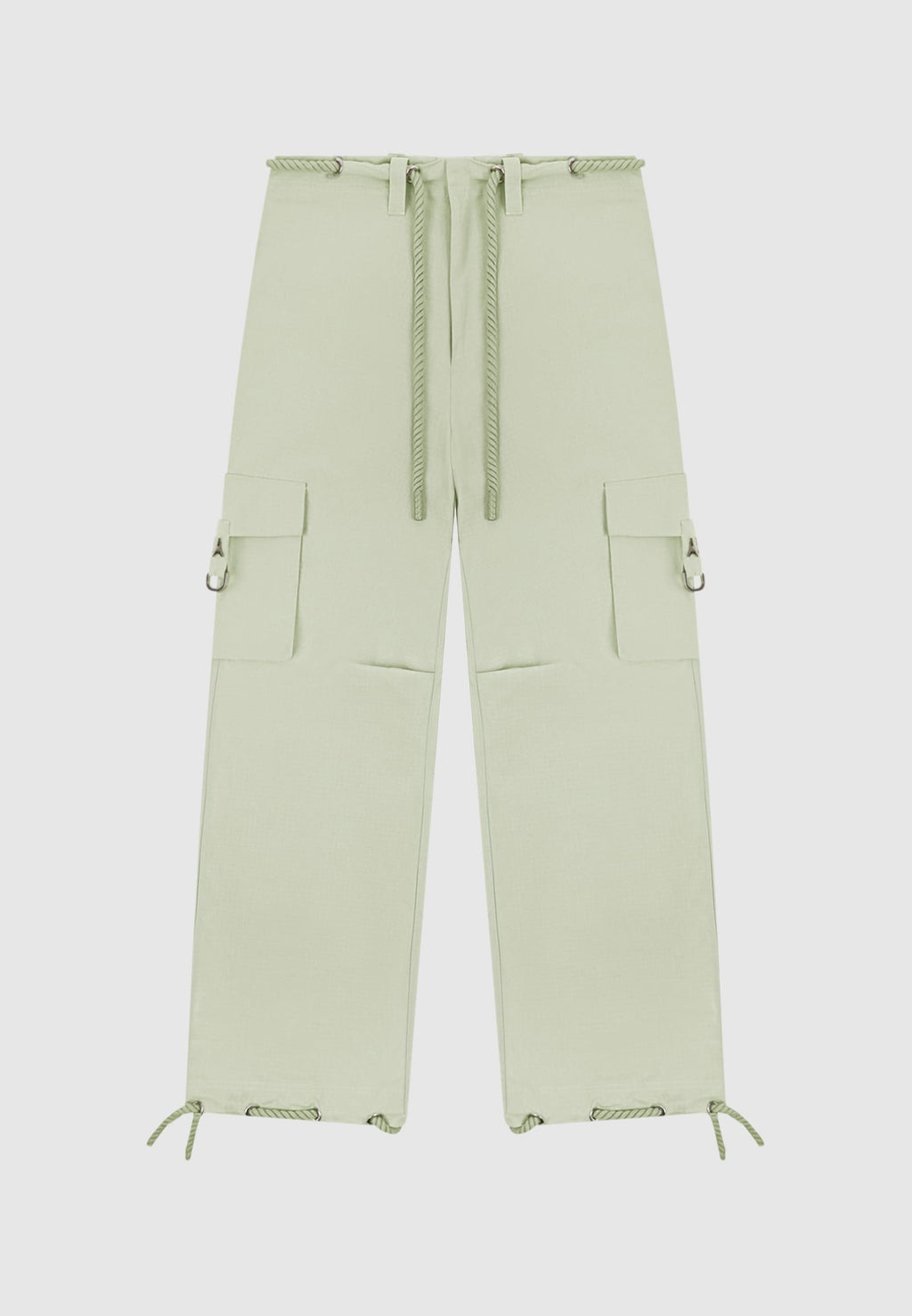 Ripstop Parachute Cargo Pants - Sage