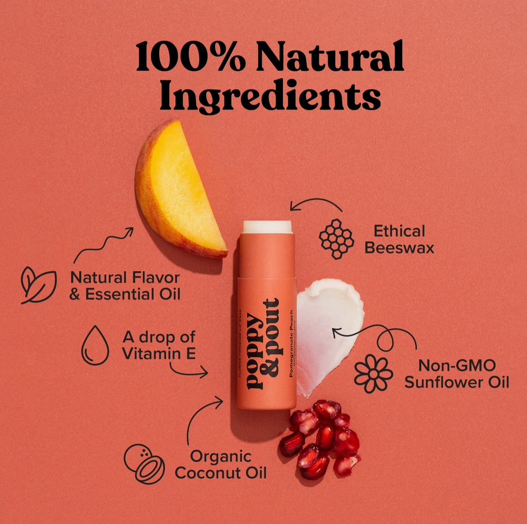 Lip Balm in Pomegranate Peach
