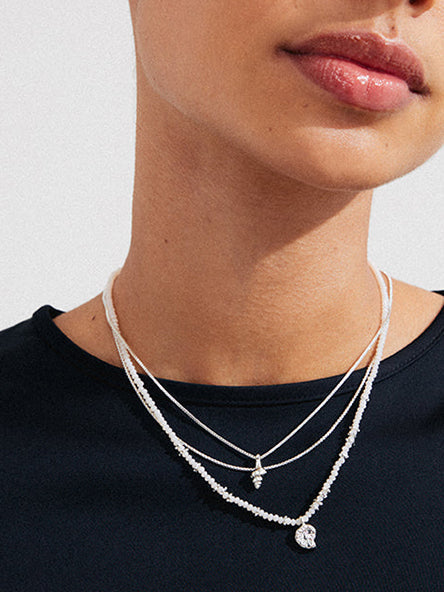 Sea 3 in 1 Necklace Set by Pilgrim
