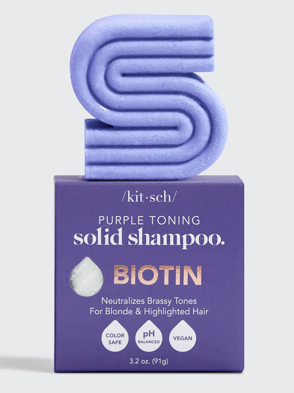 Purple Toning Solid Shampoo Bar by Kitsch
