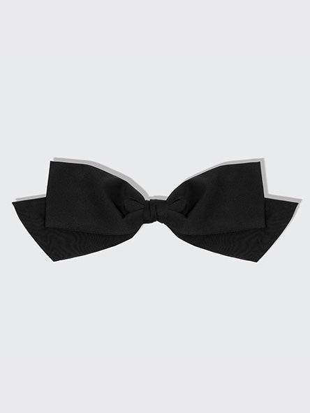 Kitsch Recycled Fabric Bow Hair Clip in Black