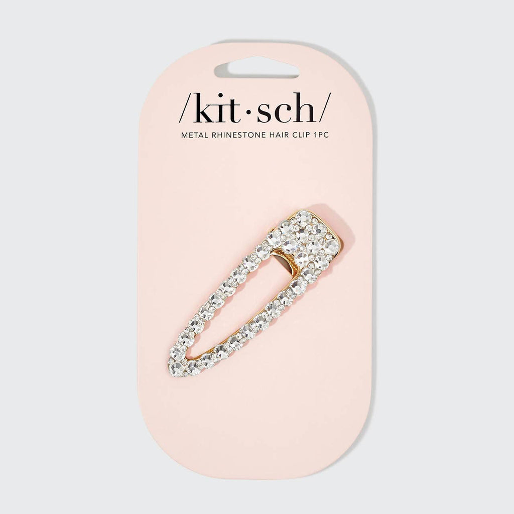 Metal Rhinestone Large Hair Clip by Kitsch