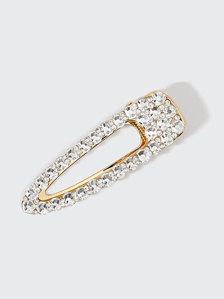 Metal Rhinestone Large Hair Clip by Kitsch