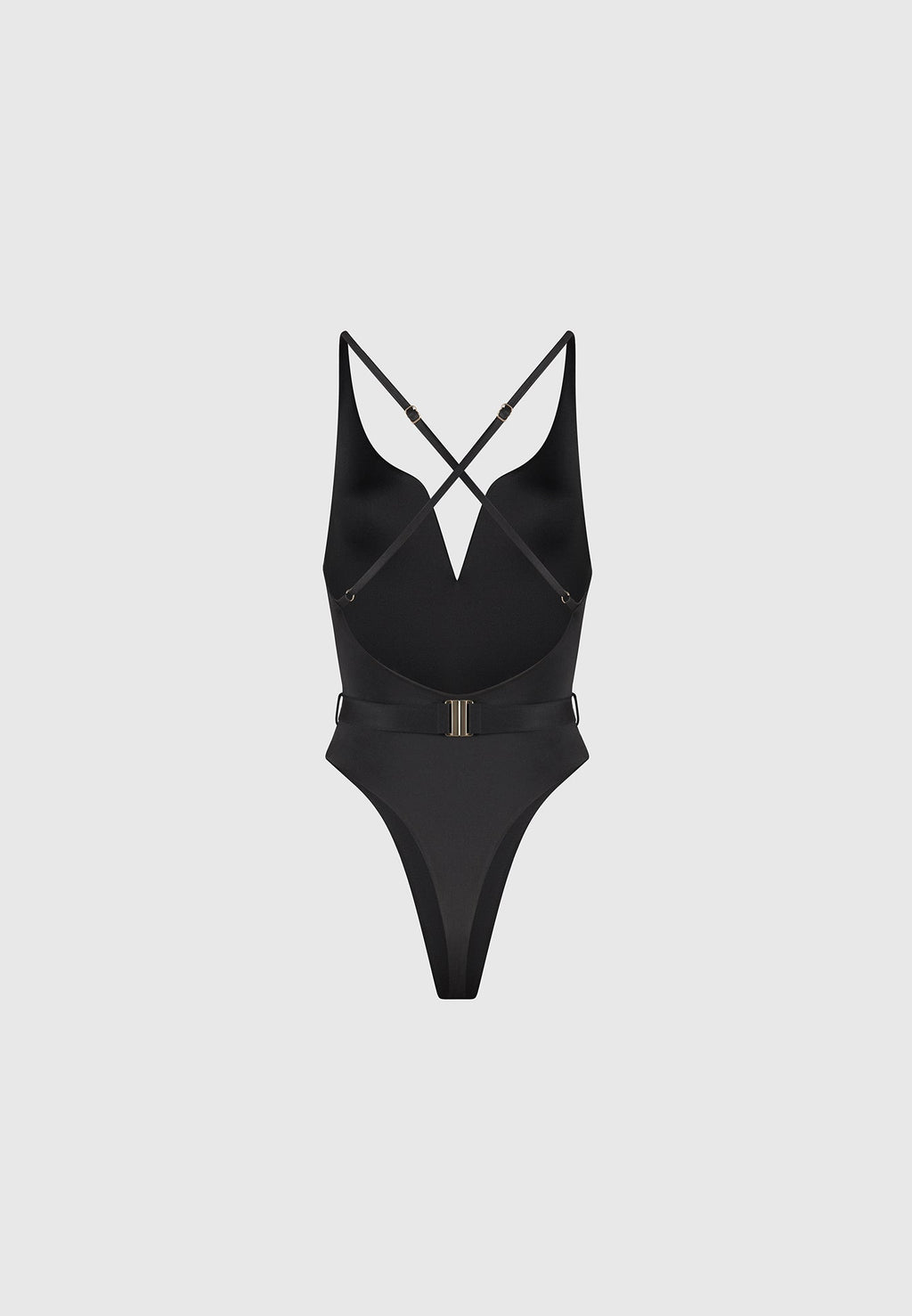 Eiffel Belted Swimsuit - Black