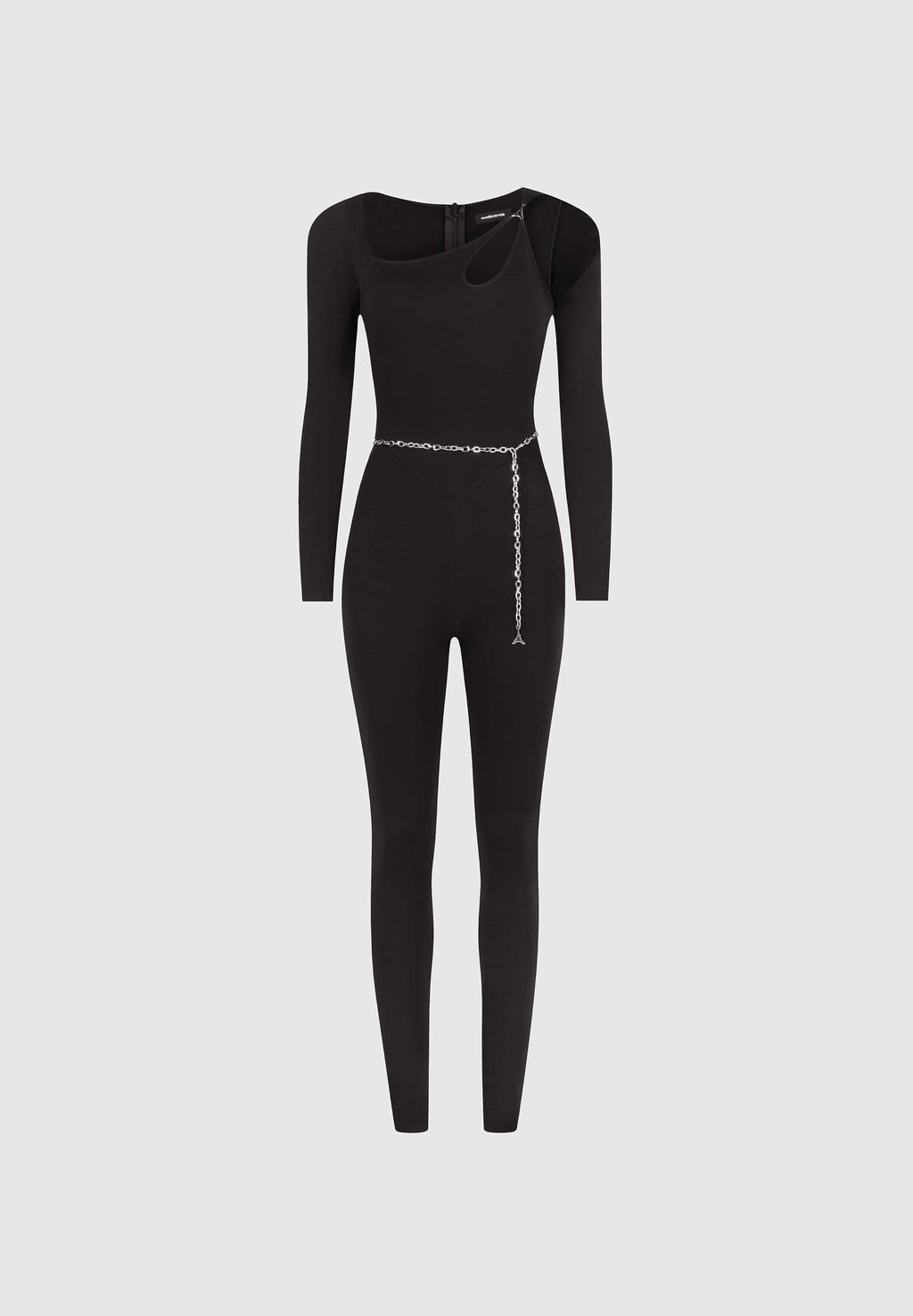 Eiffel Chain Detail Jumpsuit - Black