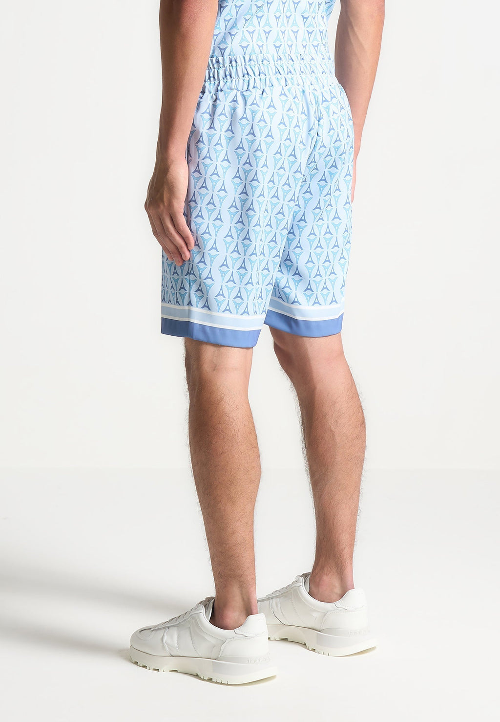 Eiffel Monogram Shorts - Blue