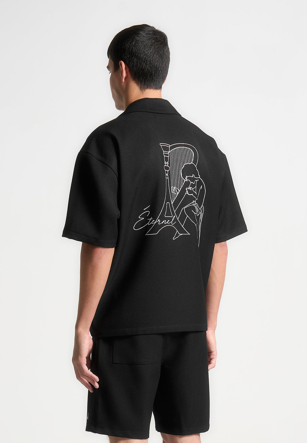 Eiffel Twill Shirt - Black