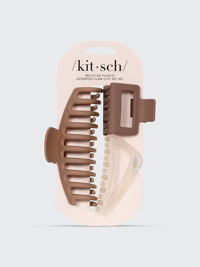 Kitsch Assorted Oversized Claw Clip 3pc Set