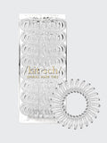 Kitsch Spiral Hair Ties 8 Pack in Clear