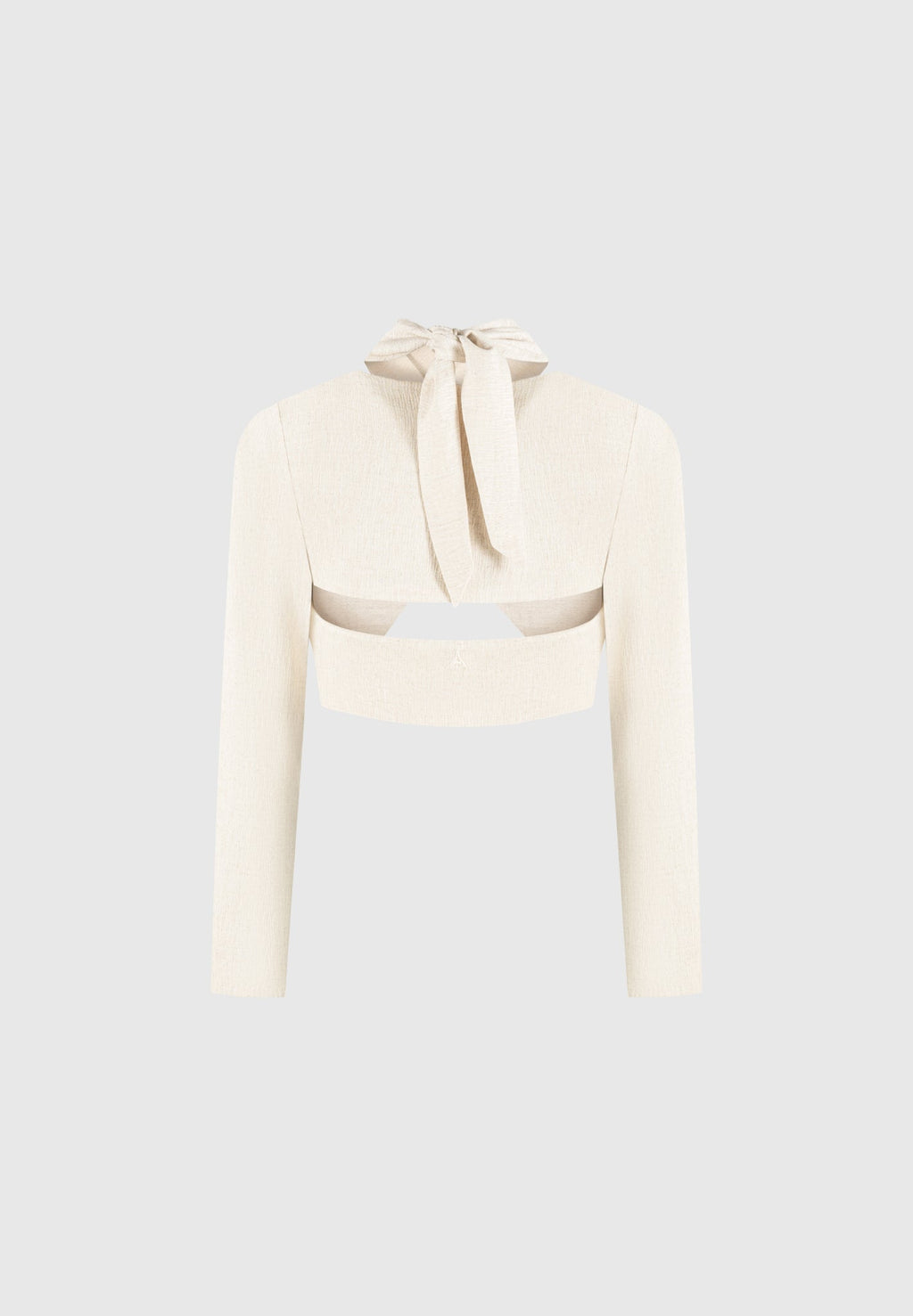 Linen Crossover Bolero Top - Natural