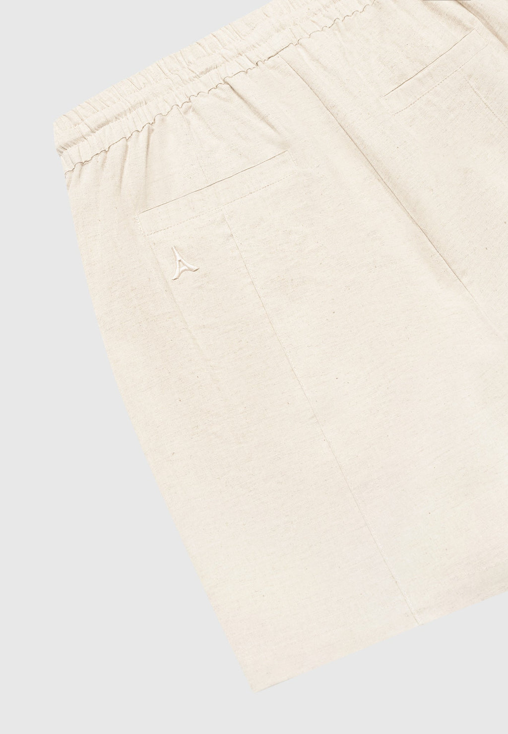 Linen Pintuck Shorts - Natural