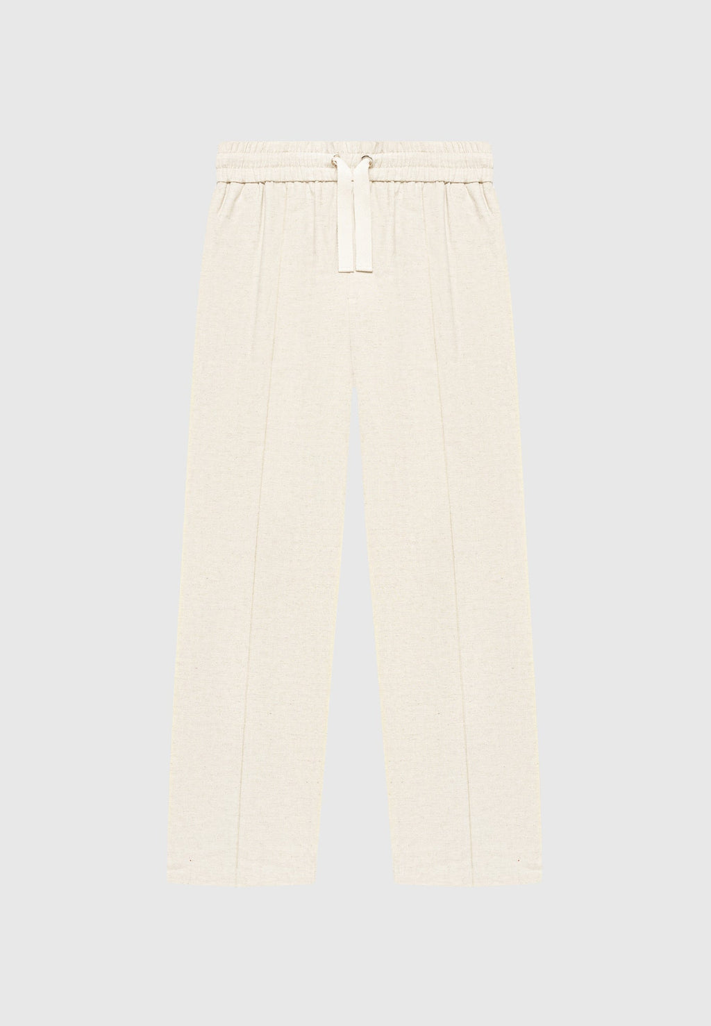 Linen Pintuck Trousers - Natural