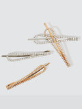 Metal Rhinestone Drop Bobby Pins Set by Kitsch