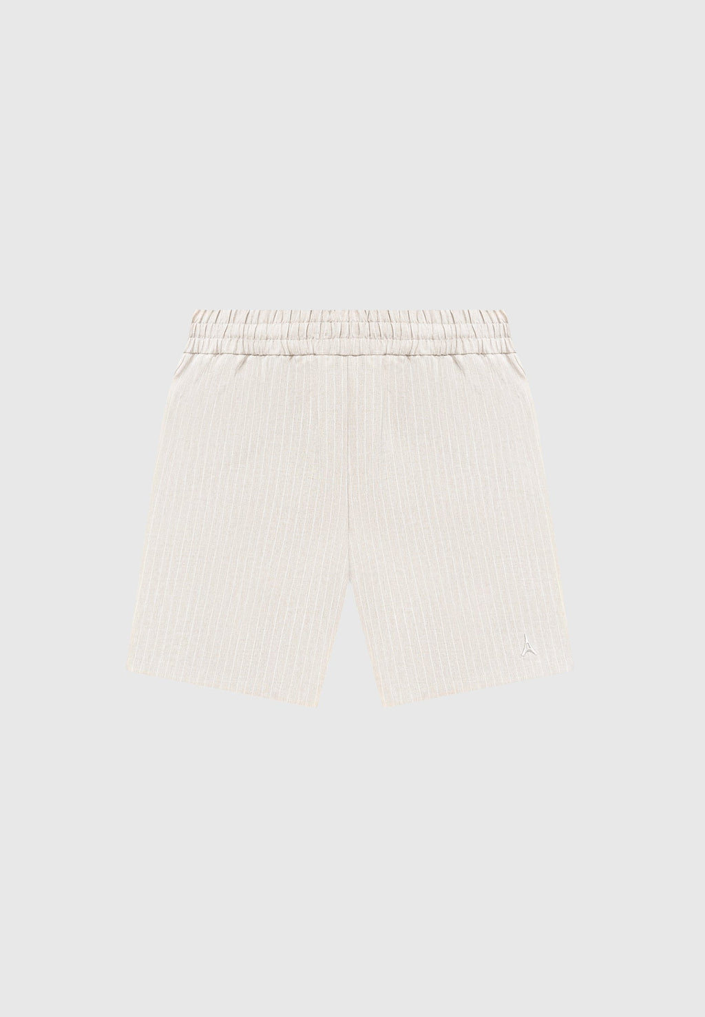 Pinstripe Shorts - Beige