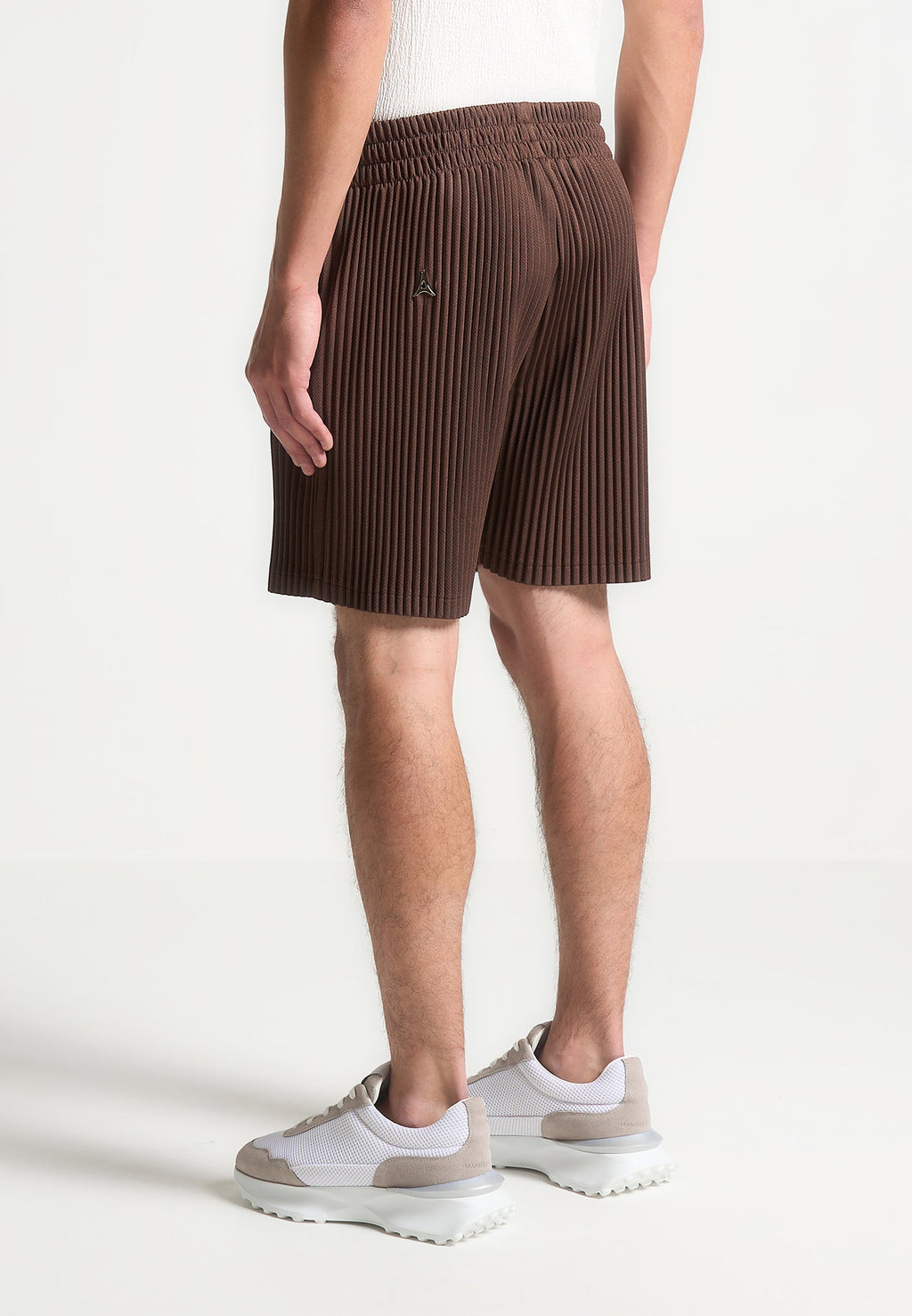 Pleated Shorts - Brown