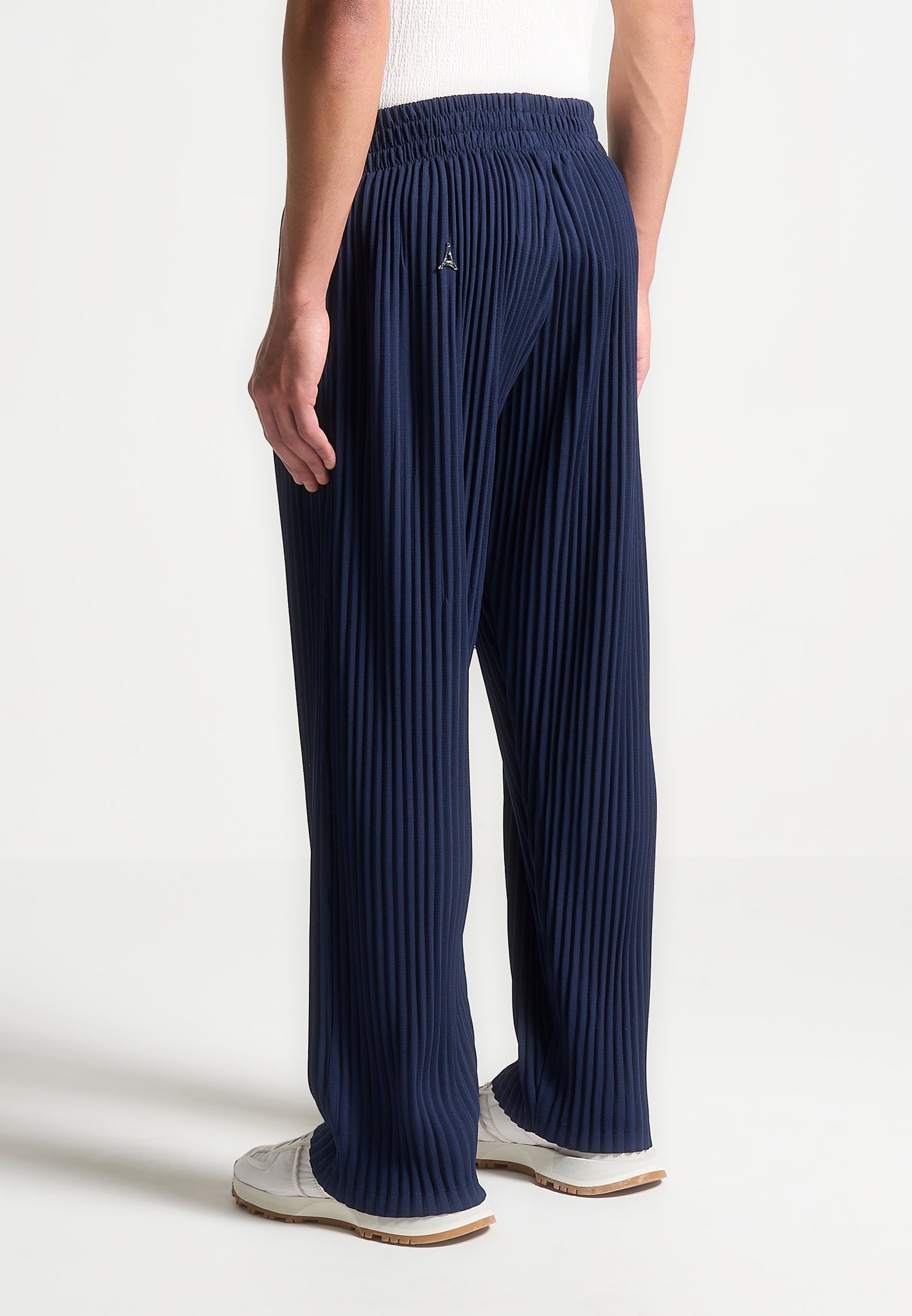 Pleated Trousers - Navy
