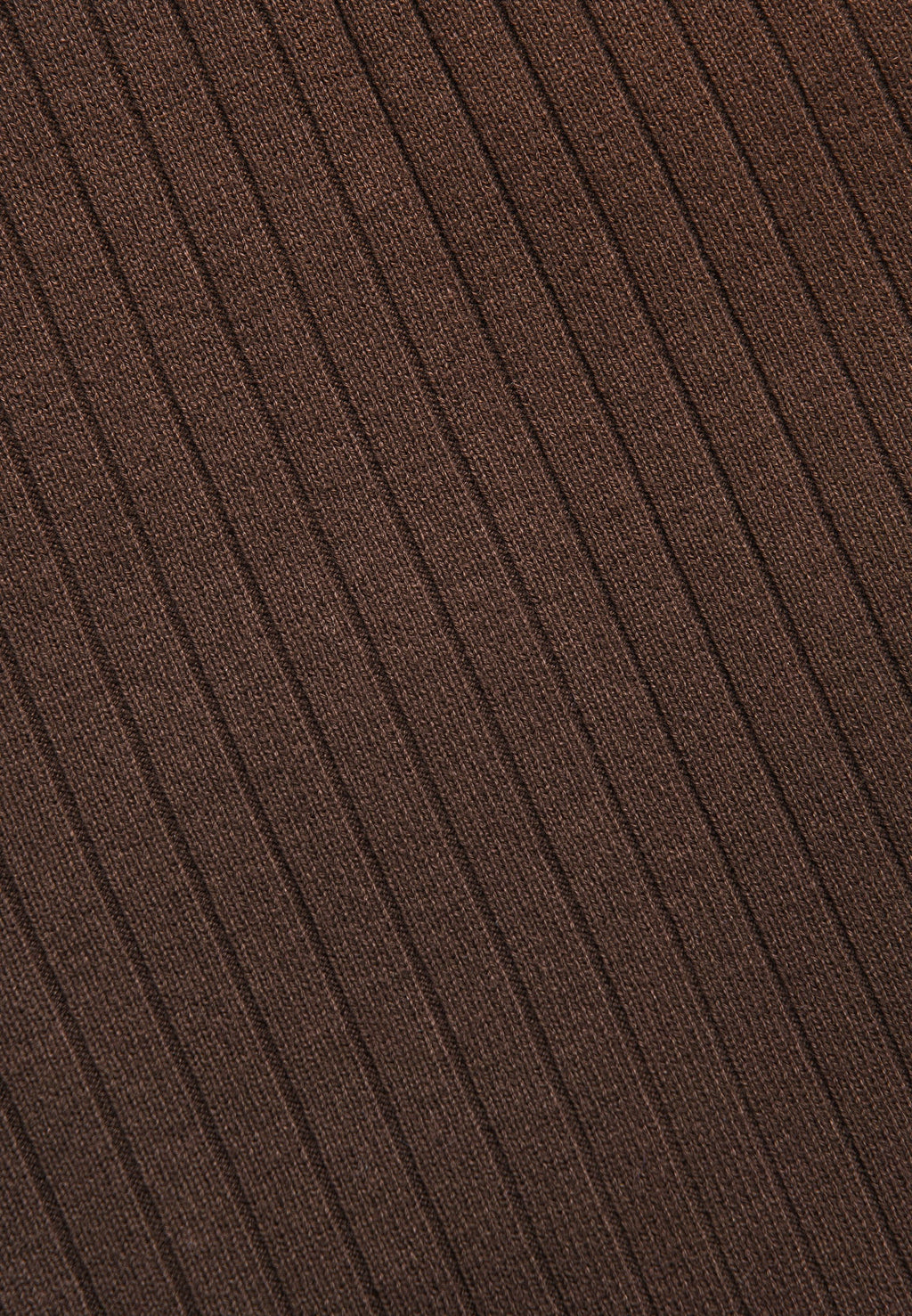 Ribbed Knit Shorts - Brown