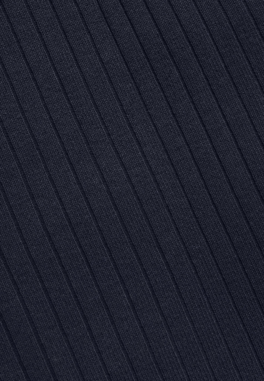 Ribbed Knit Shorts - Navy