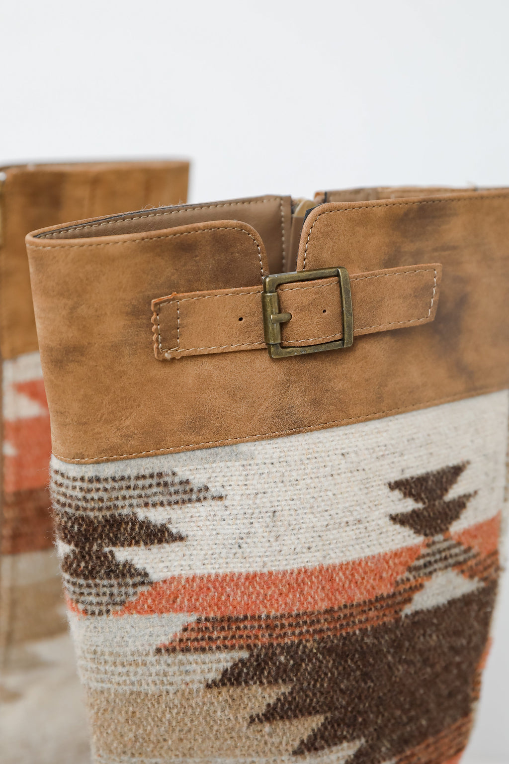 Gone Out West Taupe Aztec Boots