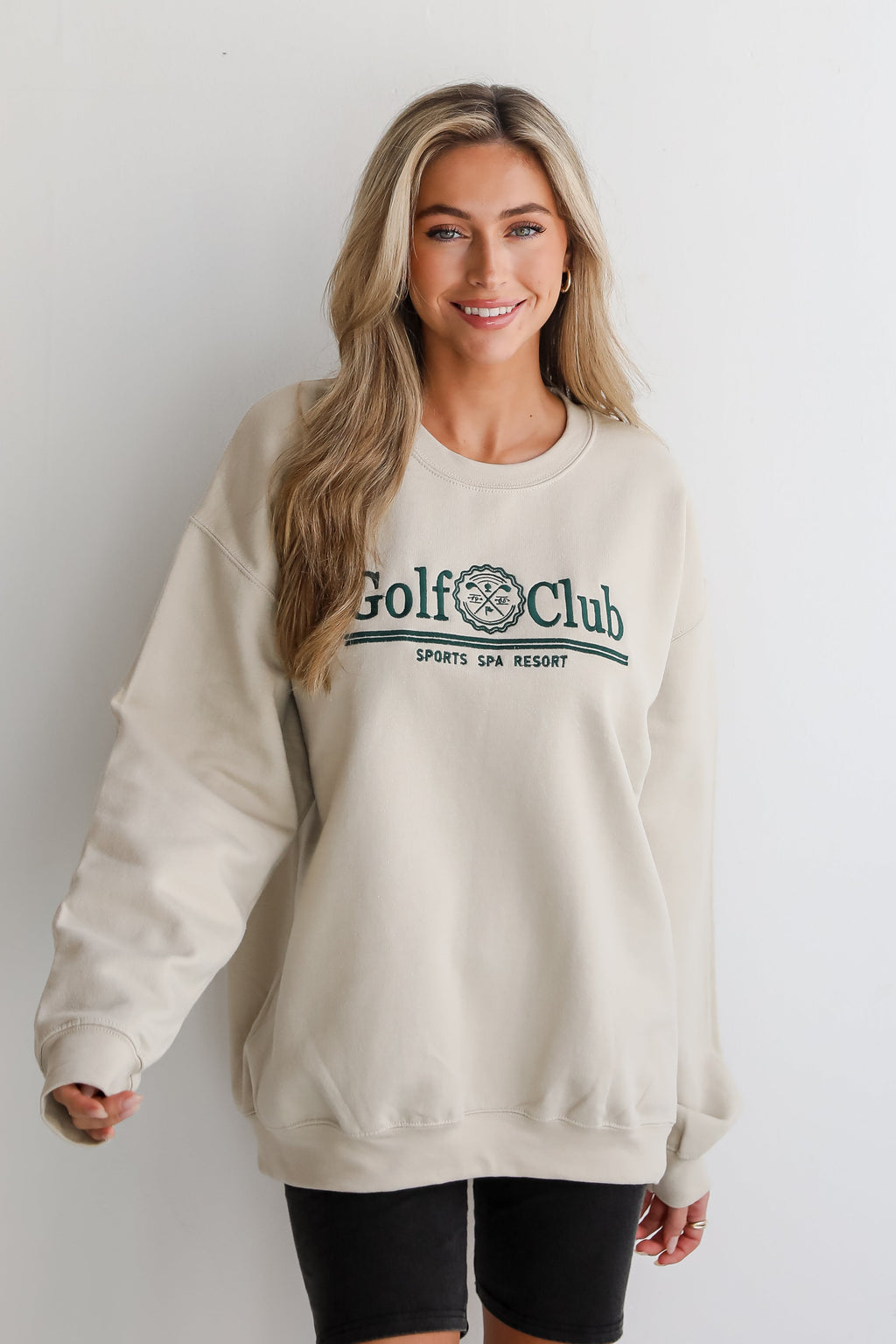 FINAL SALE - Taupe Golf Club Sweatshirt