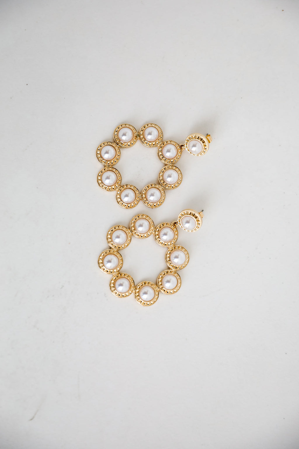 Melissa White Pearl Statement Earrings