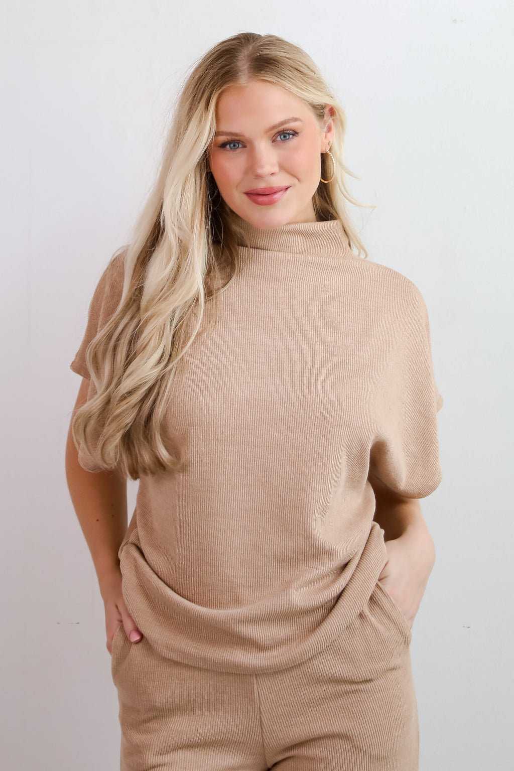 Luxe Coziness Beige Knit Top