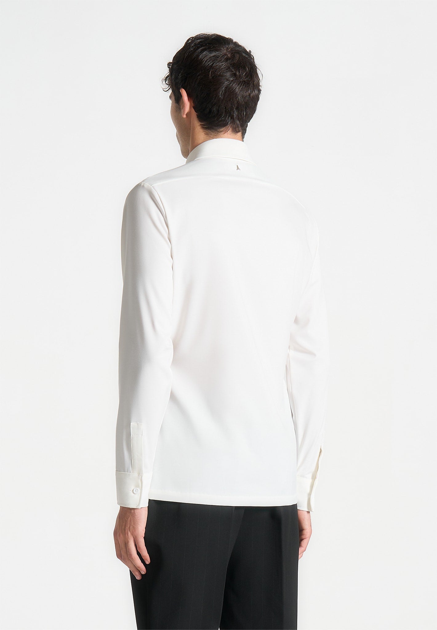 Slim Fit Tailored Stretch Shirt - White