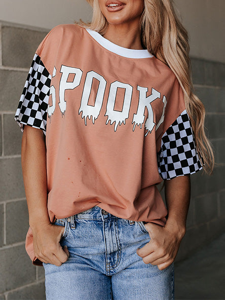 Little Miss Spooky Boyfriend Tee by Ampersand Ave