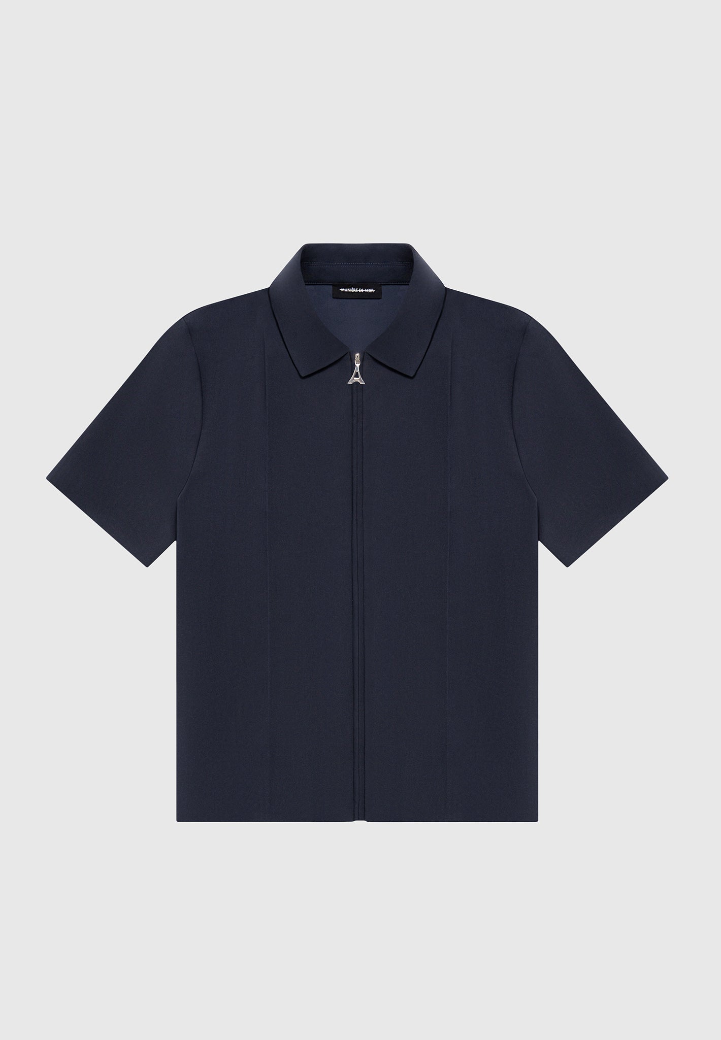 Tailored Shirt With Crease - Navy