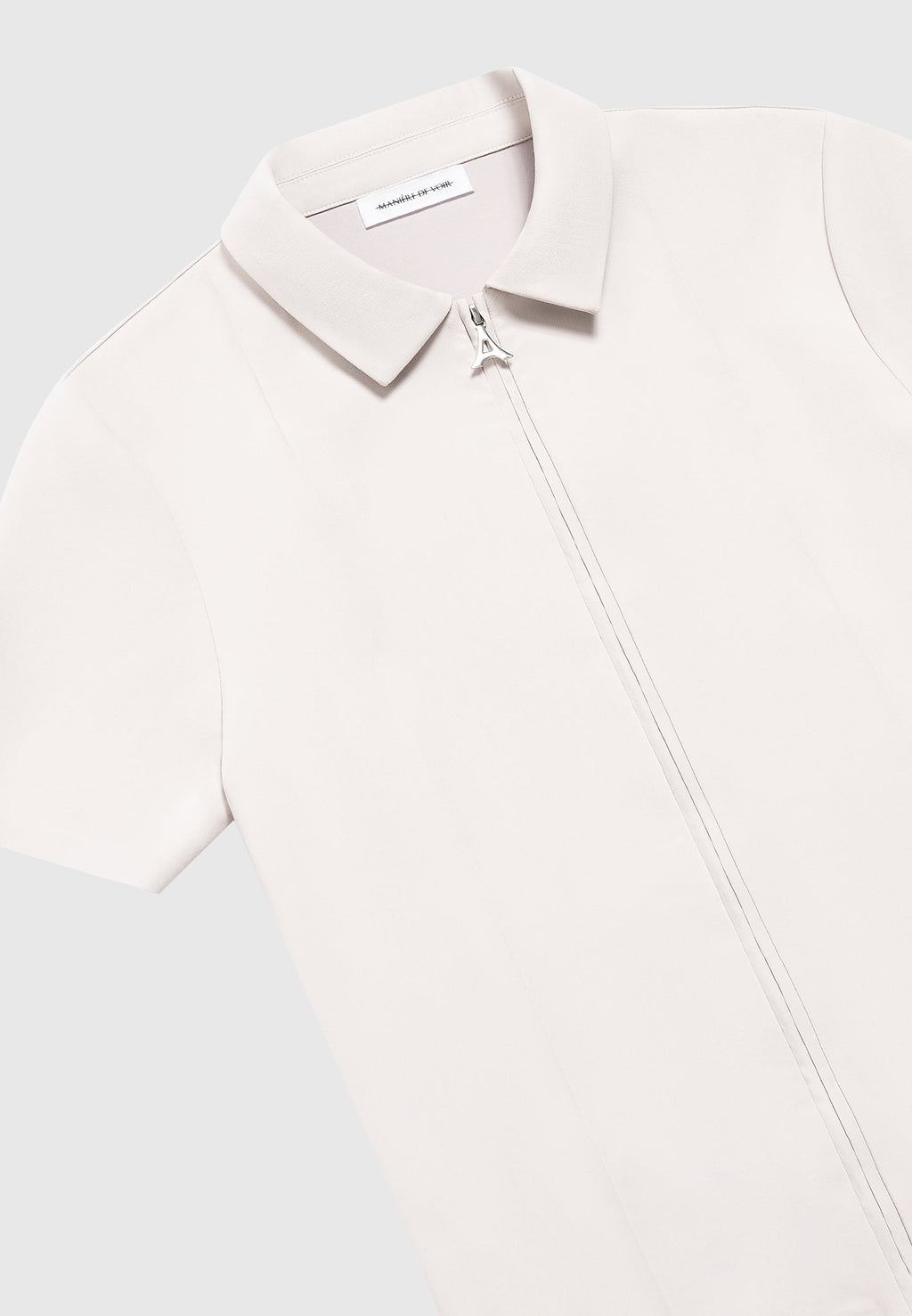 Tailored Shirt With Crease - Stone