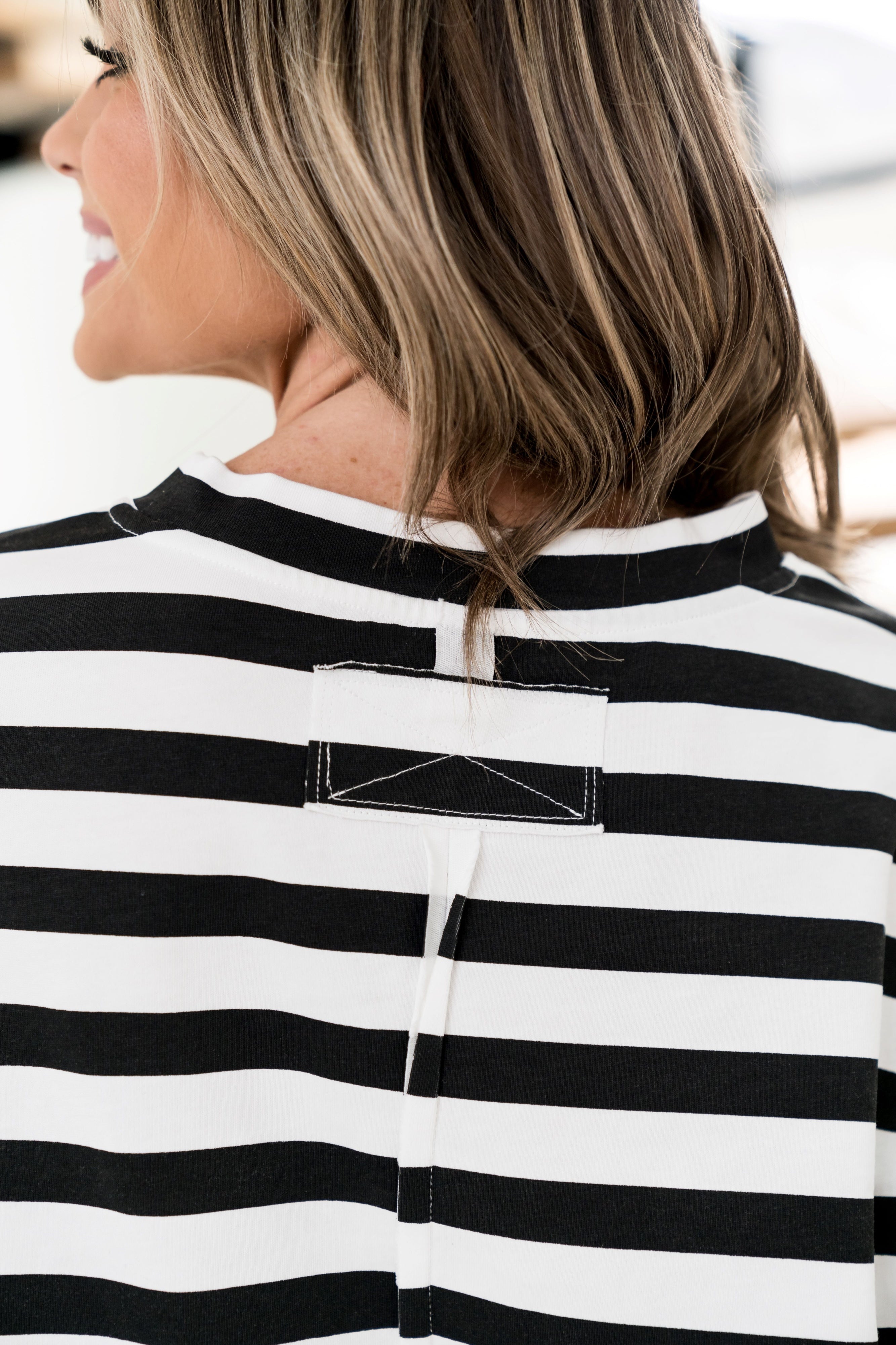 Seeing Stripes Boyfriend Tee by Ampersand Ave