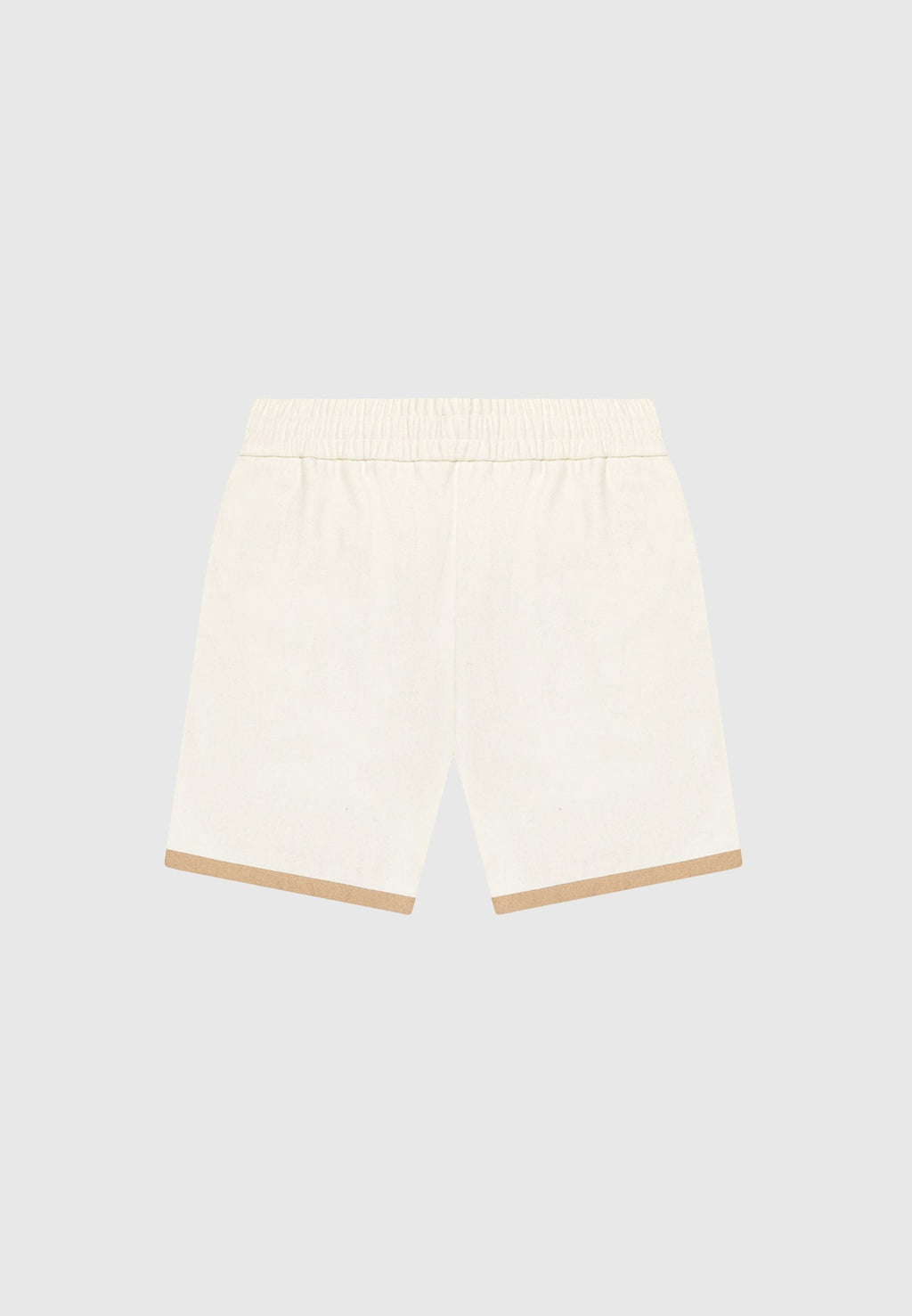 Wool Shorts - Cream/Brown
